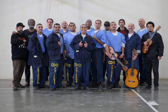 Participants in ACTA's Arts-in-Corrections workshops at Corcoran State Prison.