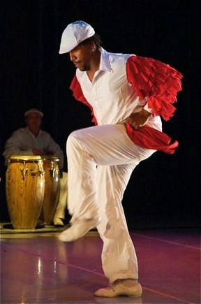  The rumba being danced by CubaCaribe director and master artist Ramon Ramos Alayo (Photo courtesy of CubaCaribe)